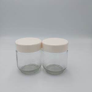 2 Euro Cuisine Yogurt Maker YM80/YM100 Replacement‎ Screw Top Glass Jar